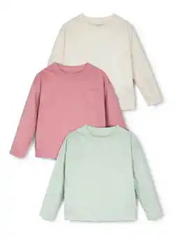 Walmart Little Star Organic Toddler Girl 3 Pk Long Sleeve Tees, Size 12 Months - 5T offer