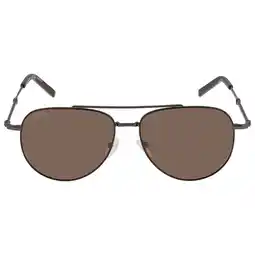 Walmart Salvatore Ferragamo SF 226S Metal Unisex Aviator Sunglasses Black 58mm Adult offer