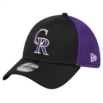 Walmart Men's New Era Black Colorado Rockies Neo 39THIRTY Flex Hat offer