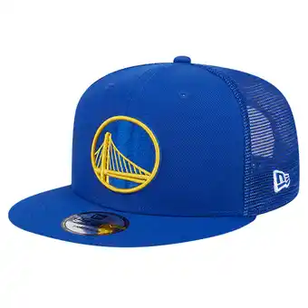 Walmart Men's New Era Royal Golden State Warriors Evergreen Meshback 9FIFTY Snapback Hat offer