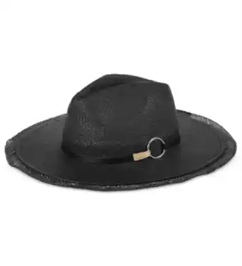 Walmart Vince Camuto Men's Ring Panama Hat Black Size Regular offer