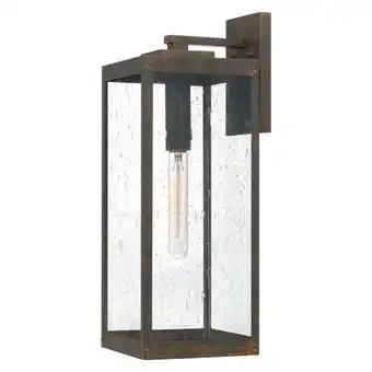 Walmart Quoizel Westover Industrial Bronze Large 1-light Outdoor Wall Lantern offer