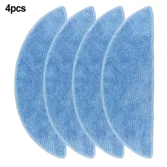 Walmart Essential Mop Cloth Replacement Set Of 4 For Bpmio B12 Robotic Vacuums -Random color offer