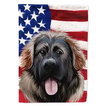 Walmart Caroline's Treasures Georgian Shepherd Dog American Flag Garden Flag offer