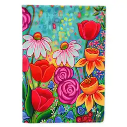 Walmart Carolines Treasures PPD3012CHF Bright Spring Flowers Flag Canvas House Size Large multicolor offer