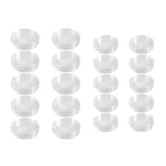 Walmart 20 Pcs Small Round Transparent Plastic Coin Capsules Box, 10 Pcs 33mm & 10 Pcs 40mm offer