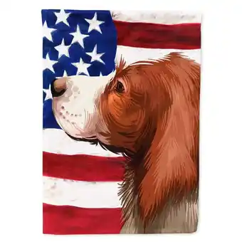 Walmart English Setter Dog American Flag Flag Canvas House Size offer