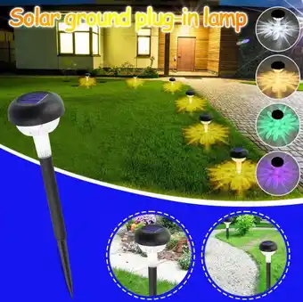 Walmart Ikohbadg Wireless LED Solar Garden Stake Light, Black offer