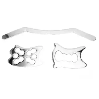 Walmart 3pcs / set Stainless Steel Gua Sha Scraping Plate Body Massage Tools for Neck Shoulder offer