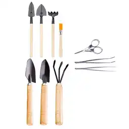 Walmart 10Pcs Multifunctional Bonsai Growing Tool Wooden Mini Gardening Supply offer