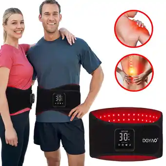 Walmart New Red Light Heating Waist Belt - Body and Muscle Relaxation Large Pad Home Use offer