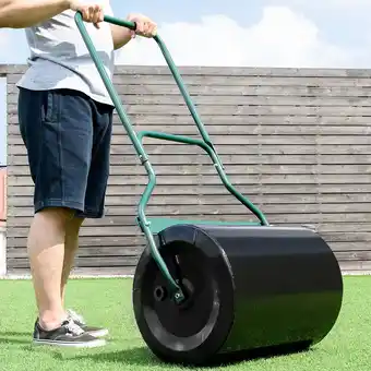 Walmart Costway 16x 20 Heavy Duty Push Tow Lawn Roller Roller offer