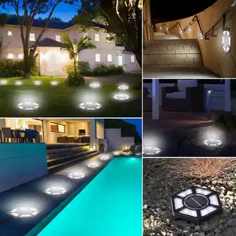 Walmart XEOVHV Solar Black LED Landscape and Walkway Light offer