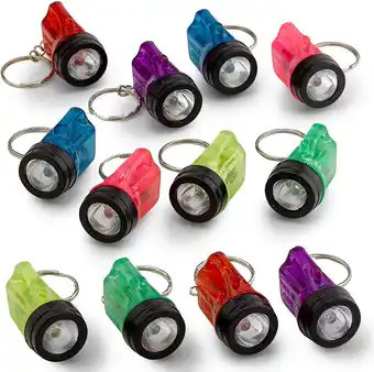 Walmart Kicko Mini Keychains LED Flashlight, 3.84 oz, 12 Pack offer