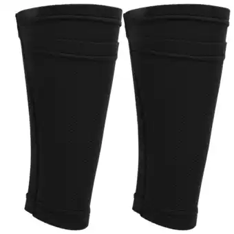 Walmart 1 Pair Soccer Shin Guard Socks Double Layer Shin Pad Sleeves for Football Training BlackAdult / L offer