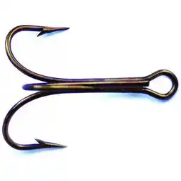 Walmart Mustad 3551-BR-10-25 Classic Treble Hook Size 10 Standard Shank offer