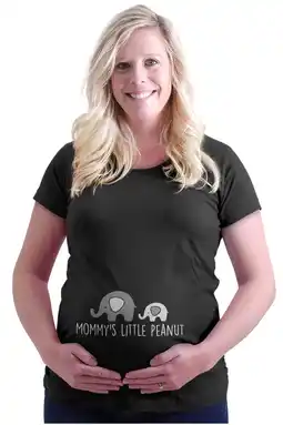 Walmart Mommy's Little Peanut Cute Elephant Women's Maternity T Shirt Tee Brisco Brands S offer