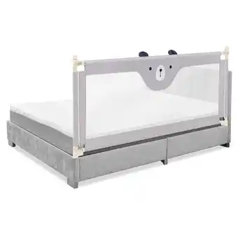 Walmart Costway 69'' Bed Rails for Toddlers Vertical Lifting Baby Bedrail Guard with Lock Grey offer