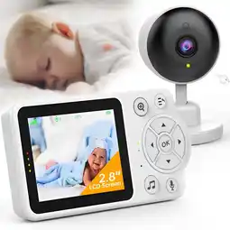 Walmart Fixdono Baby Monitor with Camera and Audio, Video Baby Monitor, Night Vision, 2-Way Talk, 480P offer