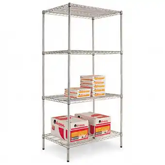 Walmart Alera Industrial Wire Shelving Starter Kit - Silver offer