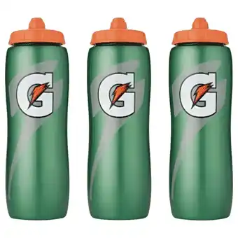 Walmart Gatorade BPA Free 32 oz Green Plastic Water Bottle 3 Count offer