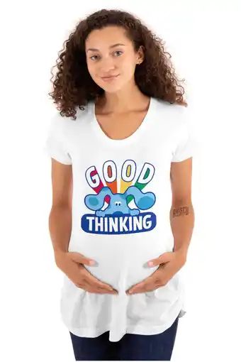 Walmart Blues Clues Good Thinking Rainbow Women's Maternity T Shirt Tee Brisco Brands S offer