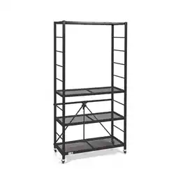 Walmart Open Box Origami 4-Shelf Adjustable R2 Series Storage Rack, Black offer