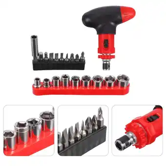 Walmart Sparsain 1 Set T-Handle Ratchet Wrench and Screwdriver Set Universal Repair Tool Set offer