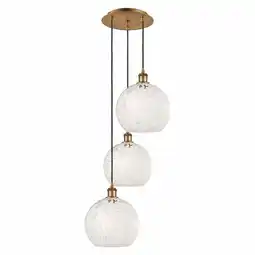 Walmart Innovations Lighting 113B-3P-11-17 White Mouchette Pendant White Mouchette 3 Light 17 offer