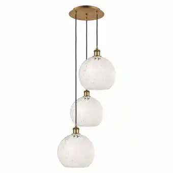 Walmart Innovations Lighting 113B-3P-11-17 White Mouchette Pendant White Mouchette 3 Light 17 offer