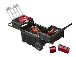 Walmart Keter Masterloader Tool Storage, Rolling Box, Black offer