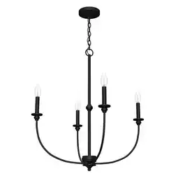 Walmart Hunter Fans - Southcrest - 4 Light Chandelier In Casual Style-28.25 Inches Tall offer