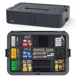 Walmart BLACKZERO Mechanics Tools Kit Parts Storage Case Tools Box Organizer Hardware Organizers offer