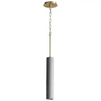 Walmart Oxygen Lighting 3-614 Totem 3 Wide Led Mini Pendant - Aged Brass / Dark Gray offer