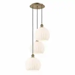 Walmart Innovations Lighting 113B-3P-42-17 White Venetian Pendant White Venetian 3 Light 17 Wide offer