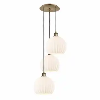 Walmart Innovations Lighting 113B-3P-42-17 White Venetian Pendant White Venetian 3 Light 17 Wide offer