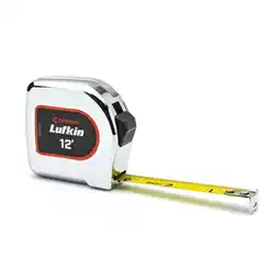 Walmart Crescent Lufkin Chrome Case Yellow Clad Tape Measure 1/2In X 12' offer