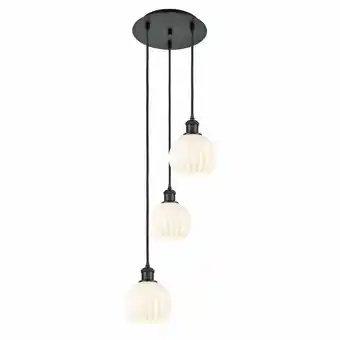 Walmart Innovations Lighting 113B-3P-13-13 White Venetian Pendant White Venetian 3 Light 13 Wide offer