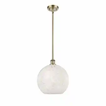 Walmart Innovations Lighting 516-1S-14-12 White Mouchette Pendant White Mouchette 12 Wide Pendant offer