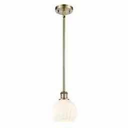 Walmart Innovations Lighting 516-1S-8-6 White Venetian Pendant White Venetian 6 Wide Mini Pendant offer