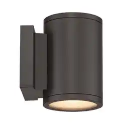 Walmart Wac Lighting Ws-W2604 Tube 6.5 Tall Double Light Led Outdoor Wall Sconce - Bronze offer