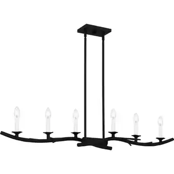 Walmart Quoizel Oak644 Oakley 6 Light 45 Wide Antler Candle Style Chandelier - Black offer