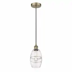 Walmart Innovations Lighting 616-1P 8 6 Vaz Pendant Vaz 6 Wide Cord-Hung Mini Pendant - Brass offer