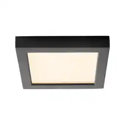 Walmart Oxygen Lighting 3-333 Altair 7 Wide Led Flush Mount Square Ceiling Fixture - Black offer