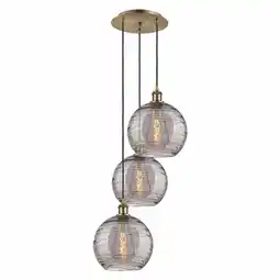 Walmart Innovations Lighting 113B-3P 36 17 Athens Deco Swirl Pendant Athens Deco Swirl 3 Light 17 offer