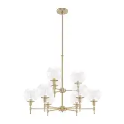 Walmart Hunter Fans - Xidane - 9 Light 2-Tier Chandelier In Mid-Century Modern Style-25 offer