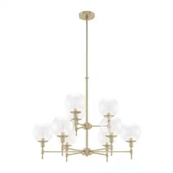 Walmart Hunter Fans - Xidane - 9 Light 2-Tier Chandelier In Mid-Century Modern Style-25 offer