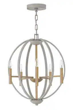 Walmart Hinkley Lighting - Six Light Foyer Pendant - Chandelier - Euclid - 6 Light offer