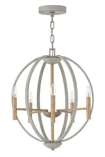 Walmart Hinkley Lighting - Six Light Foyer Pendant - Chandelier - Euclid - 6 Light offer