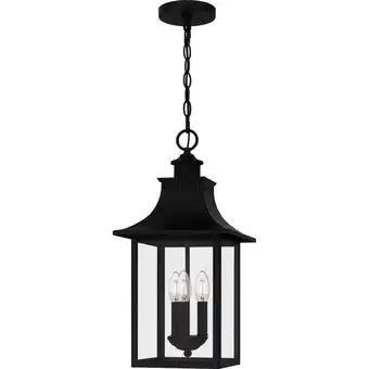 Walmart Quoizel Ccr1910 Chancellor 3 Light 10 Wide Taper Candle Outdoor Mini Pendant - Black offer